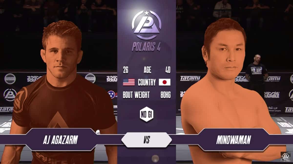 AJ Agazarm vs MINOWAMAN - Polaris 4 Free Fight