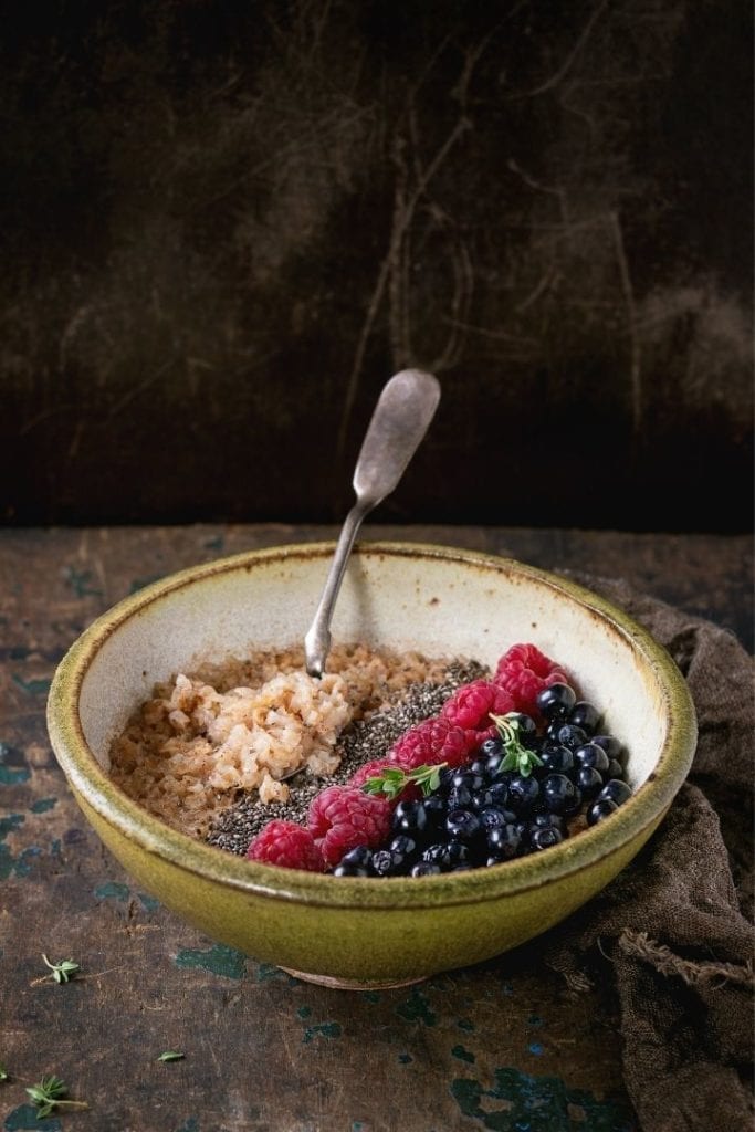 Healthy bowl of oats and fruits served on the table | Jiu Jitsu Legacy