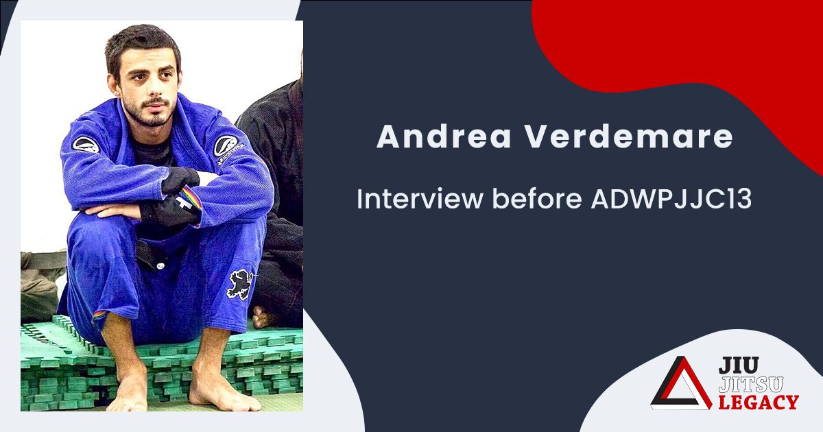 Interview with Andrea Verdemare before ADWPJJC13 13 Interview with Andrea Verdemare before ADWPJJC13