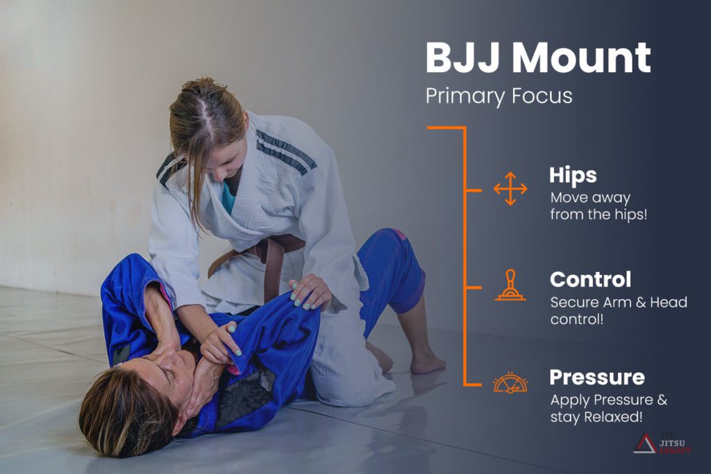Jiu Jitsu Mount Position Steps